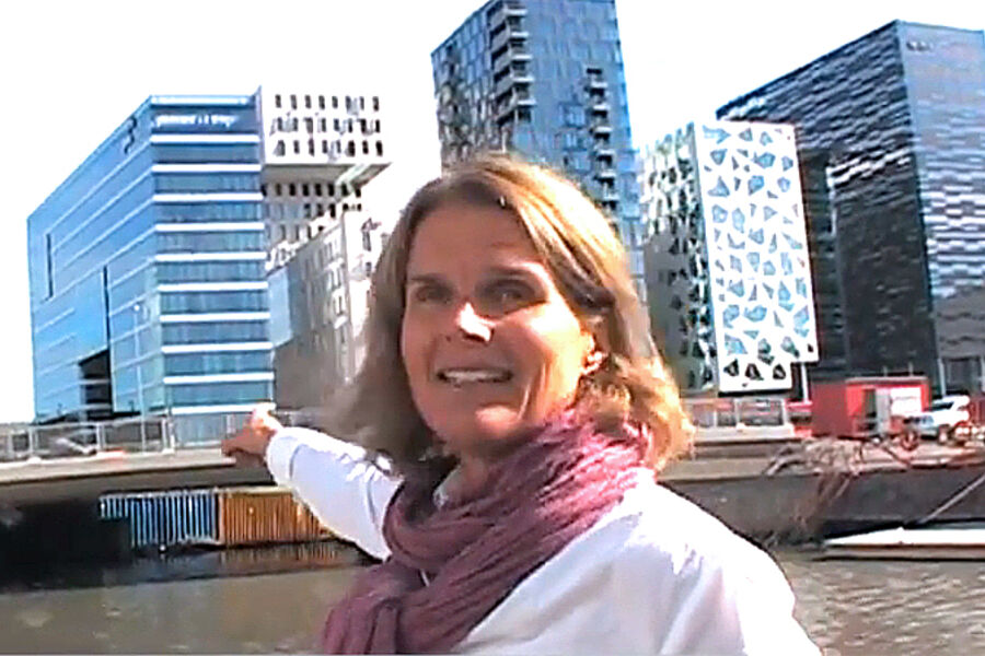 Foto fra Youtube-video om materialbruk i Bjørvika i Oslo.