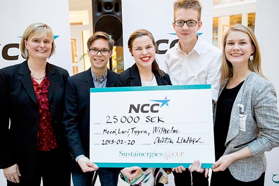 Vinnerteamet består av Meeri Helminen, Tyyra Linko, Wilhelm Ehrnrooth og Lari Hokkanen.