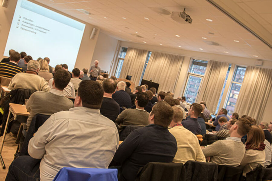 Byggautomasjon fenger: Seminaret i regi av Oslo Gruppe samlet om lag 90 deltakere hos Norconsult i Sandvika, og enda var det flere som ikke hadde fått plass. 