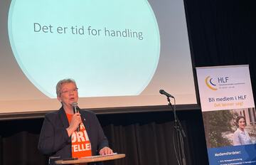 TID FOR HANDLING. Klar tale fra HLFs forbundsleder Bjørg Kampestuen Berntzen om dagens tinnitustilbud.