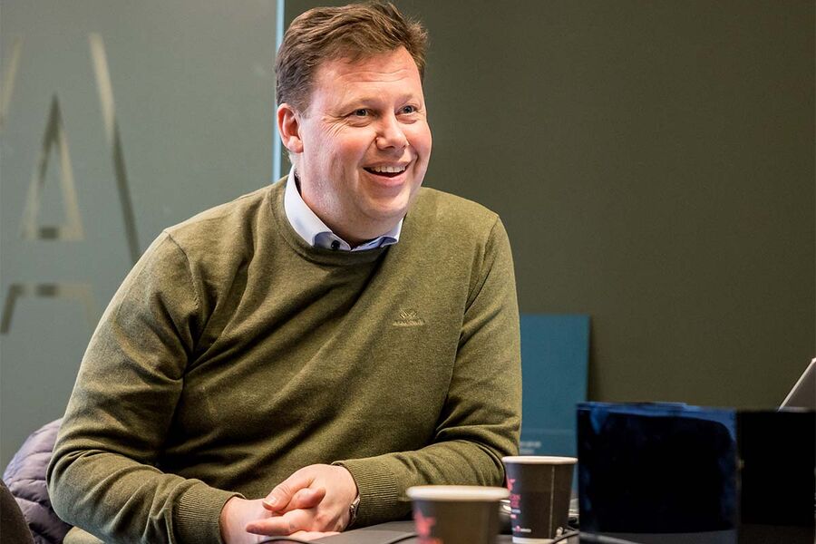 - Markedet etterspør ventilasjonstjenester, sier Assemblins ventilasjonssjef Stein Arne Sværen, som starter ny ventilasjonsavdeling i Sarpsborg. (Foto: Tobias Nordli)