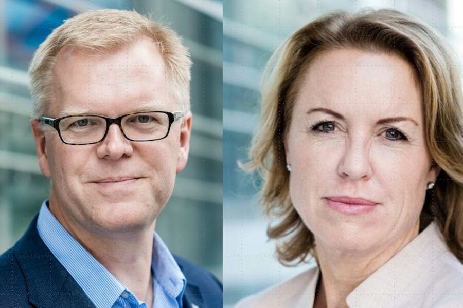 Ari Soilammi, (vise. adm. dir. RIF), Liv Kari Skudal Hansteen (Adm.dir RIF). Foto RIF