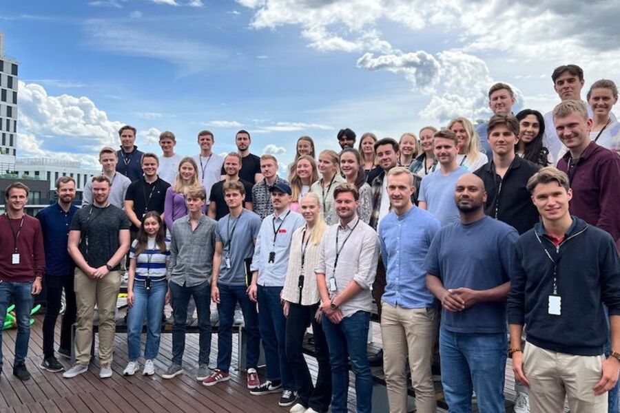 Sommerstudentene ved Multiconsult ser fram til spennende arbeidsoppgaver i seks uker i sommer. Oslo er ett av 14 kontorer som har studenter på jobb i sommer | Foto: Multiconsult/Cato A. Mørk