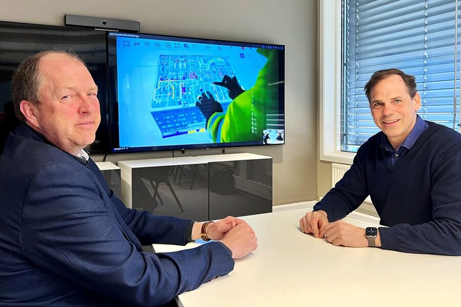 Egil Berg i NCC og Lars Chr. Fredenlund i Cobuilder