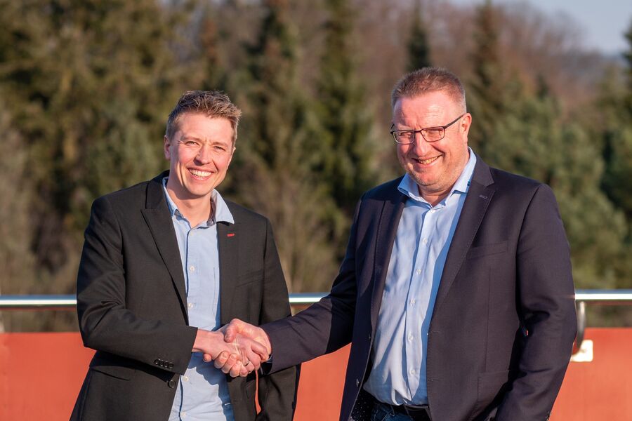 Vidar Kjeldsen til venstre på bildet, Ståle Syversen til høyre.