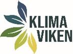 Logo som viser en grønn blomst og teksten Klima Viken