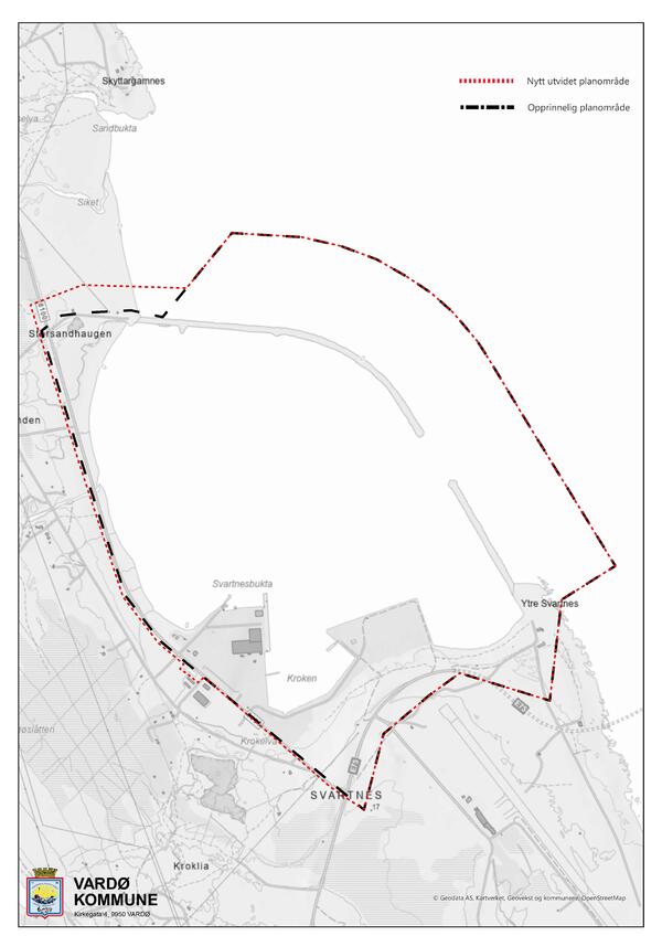 Utvidelse av planområdet - reguleringsplan Svartnes havn