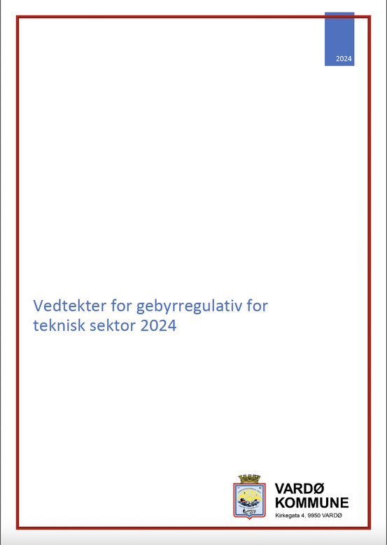 Gebyrregulativ teknisk sektor 2024