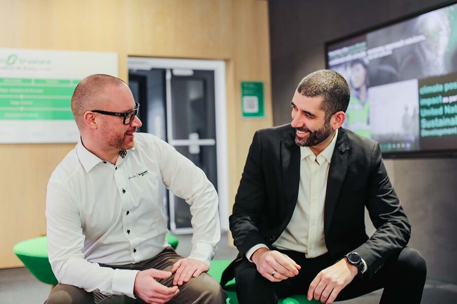 Fredrik Aandal (t.h.) og Daniel de Silva.