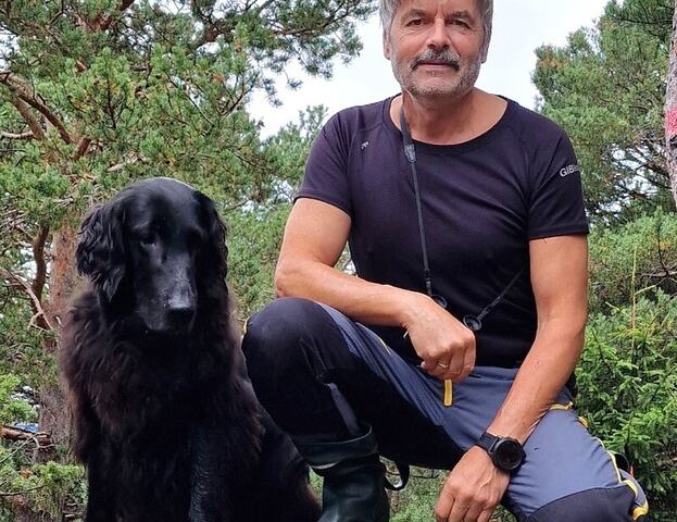 Steinar Johansen og hunden