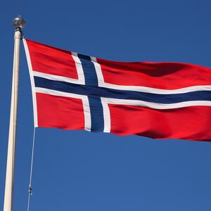 Foto av det norske flagget