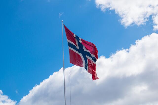Bilde av det norske flagget