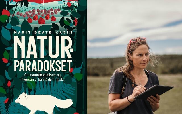 bilde av Marit Beate Kasin og boka Naturparadokset