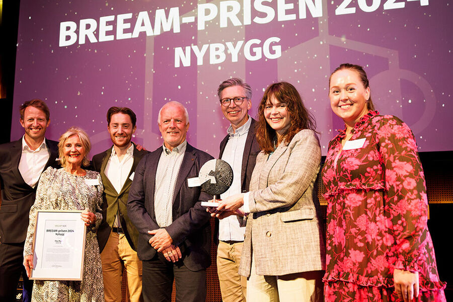 The Plus, vant BREEAM-prisen i kategorien nybygg. Finalistene var Spor X og ALO. Sara Lien