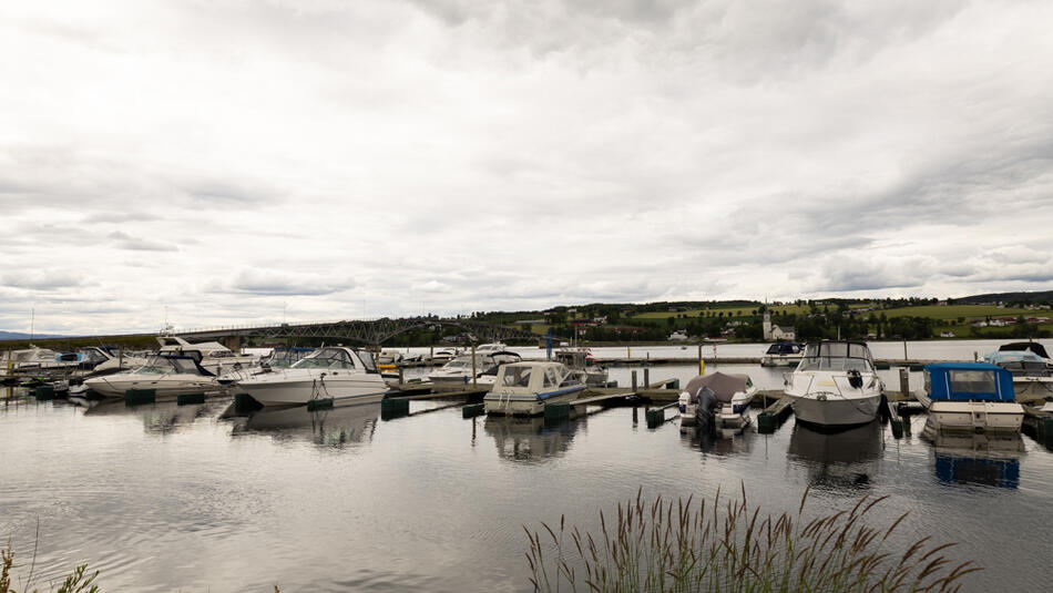 Bilde fra båthavna i Sundet