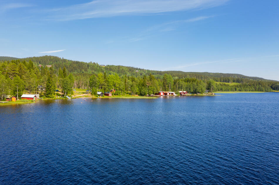 Dronebilde fra Sør-Mesna