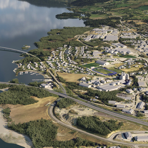 Illustrasjon av ny Mjøsbru