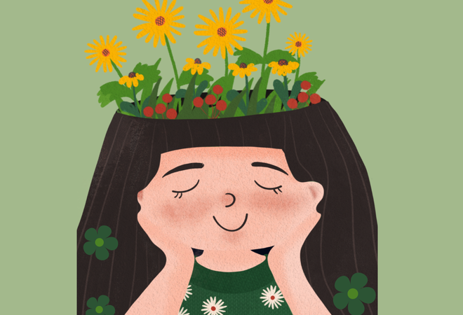 Green Illustration World Mental Health Day Facebook Post (5)