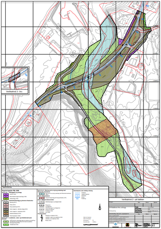 Plankart E6 Badderen Bru nybygg