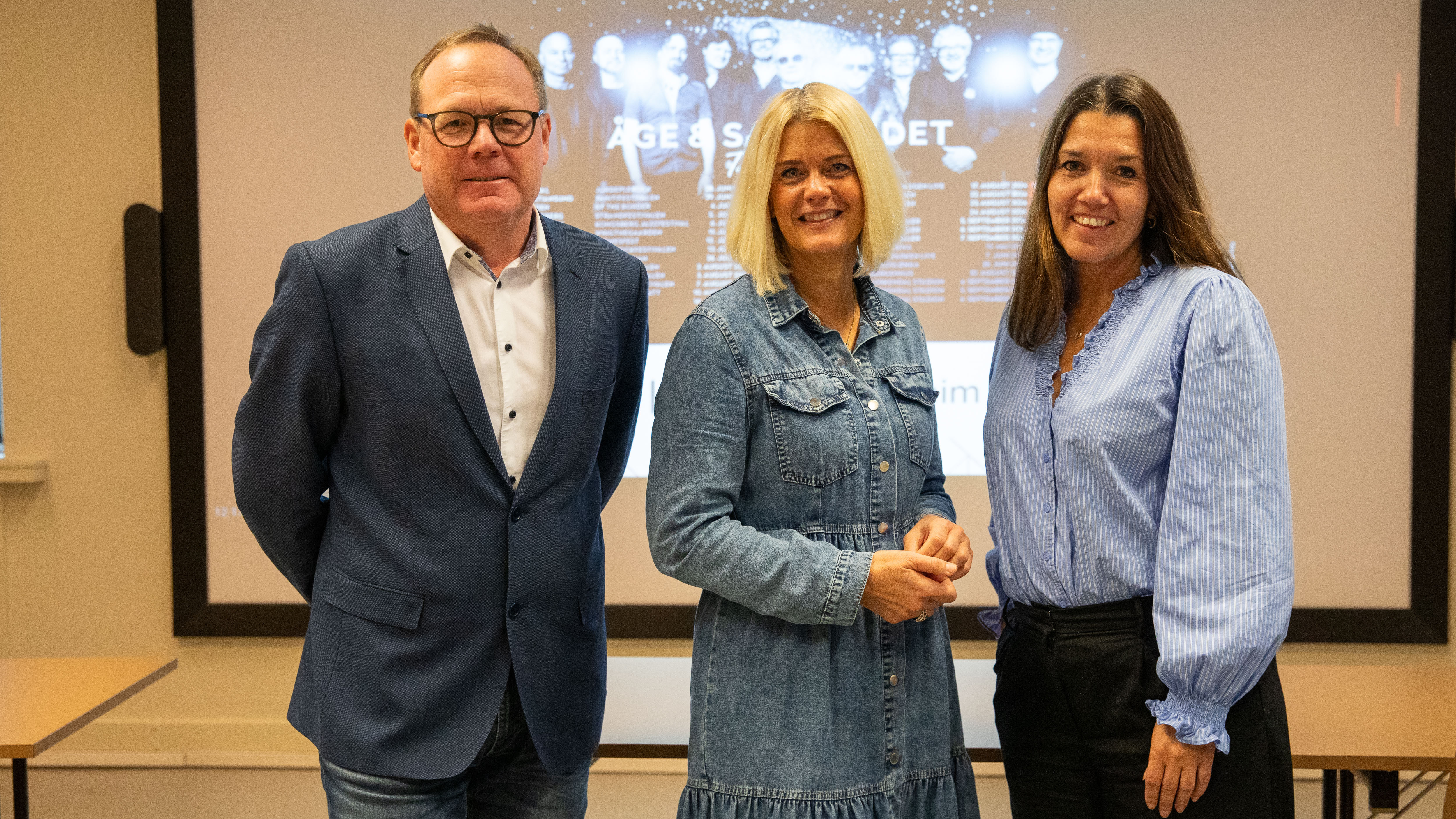 Jørn Strand, Henriette Enger og Monica Østenheden