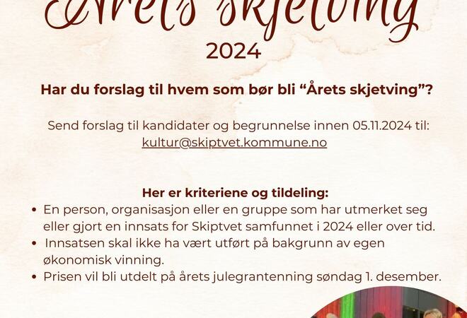 Årets skjetving