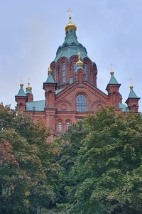 The Uspenski Cathedral, Helsinki in Finland.