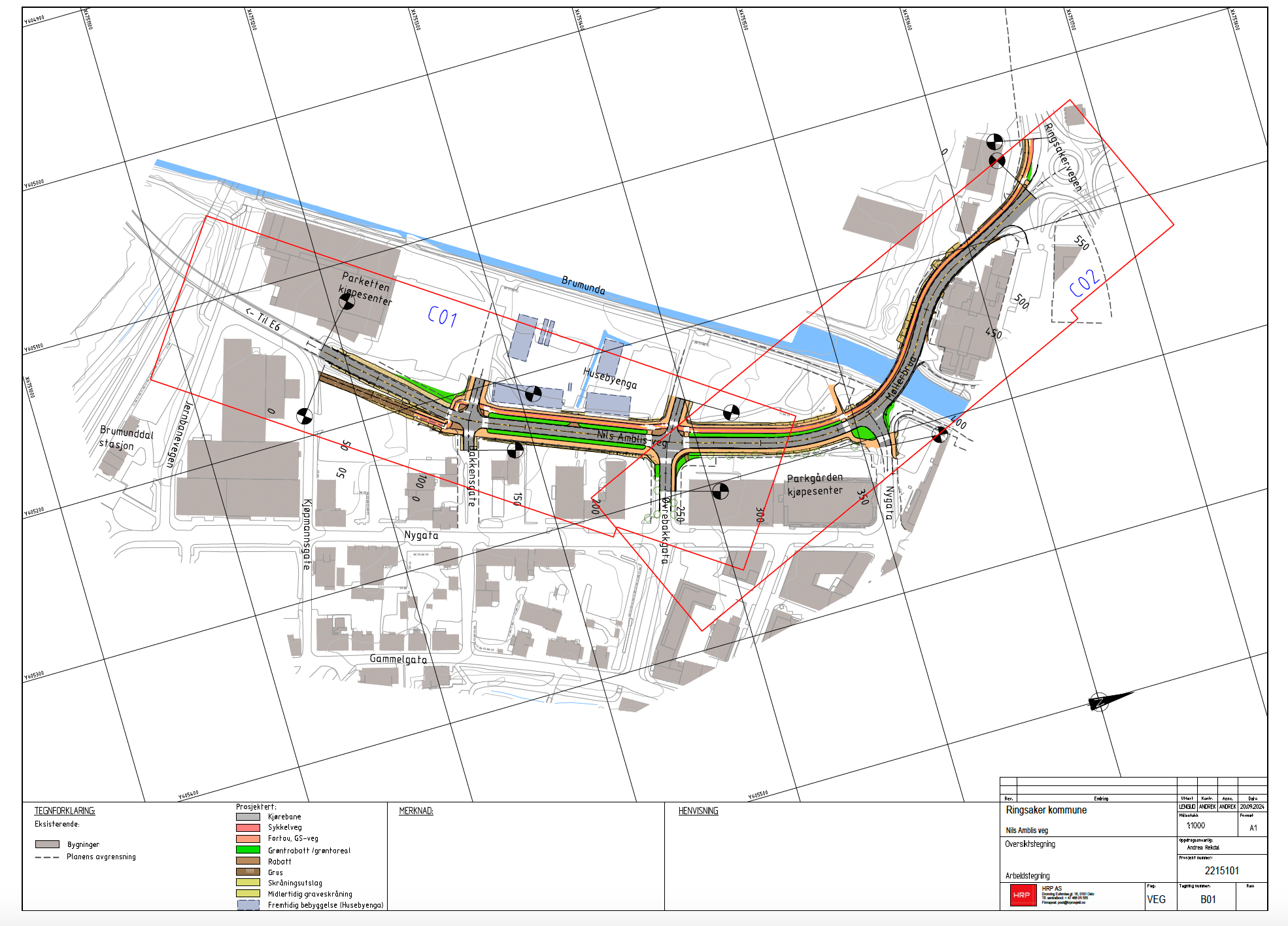 Ombygging av Nils Amblis veg til miljøgate