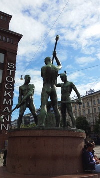 Three Smiths Sculpture, Helsinki, Helsingfors, Finland