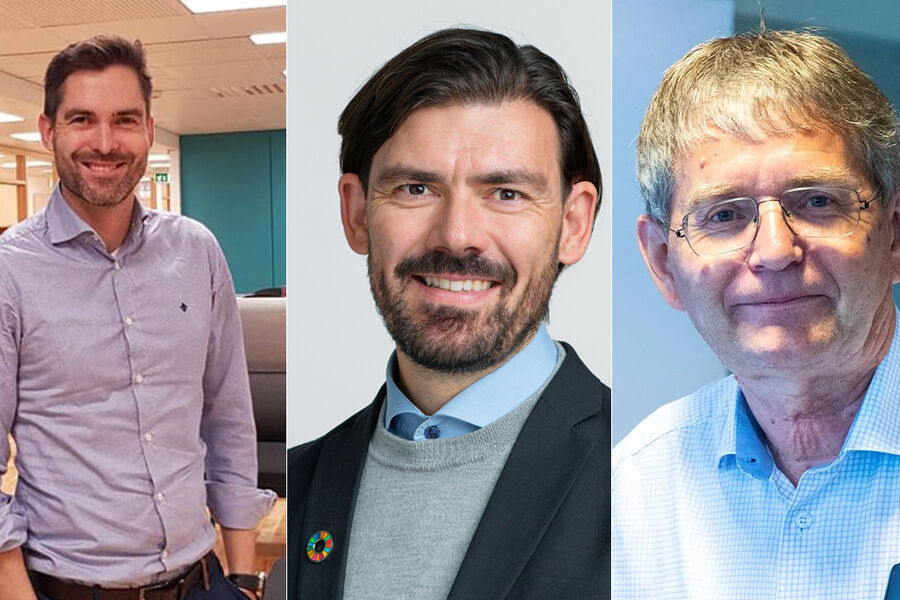 Bjørn Osvald Skandsen, Systemair, Anders Fylling, Statsbygg, og Per Jæger på bildet, vil være sentrale personer i seksjon 3 på Ventilasjonskonferansen 2025, sammen med Lise Siverts, og Sindre Moldehagen i GK Norge.