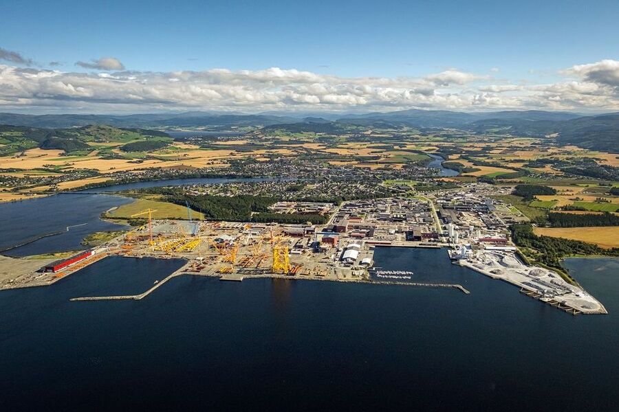 Eiendomsmassen i Verdal Industripark omfatter 90 000 kvadratmeter. Foto: Aker Solutions