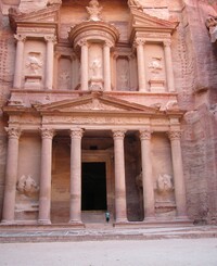  Al-Khazneh, the Treasury, in Petra, Jordan