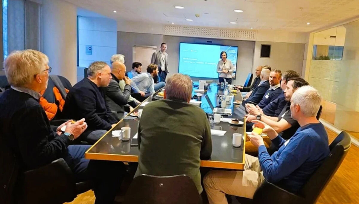 Engasjerte Integra medlemmer fikk samspillsveilederen presentert på frokostmøte i Næringslivets Hus. Foto: Integra