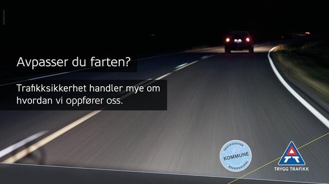 Avpasser du farten? Trafikksikkerhet handler mye om hvordan vi oppfører oss.