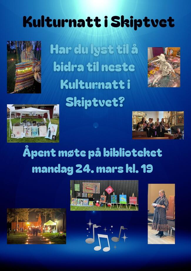 Plakat om åpent møte