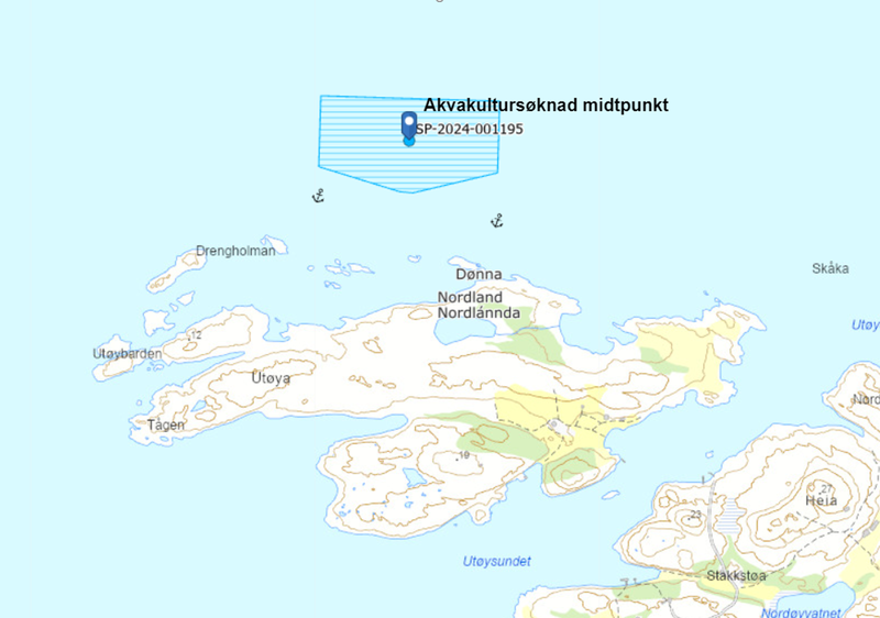 Kart Akvakultur Nord-Dønna