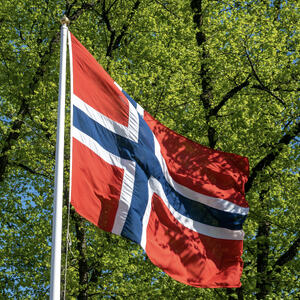 Foto av det norske flagget