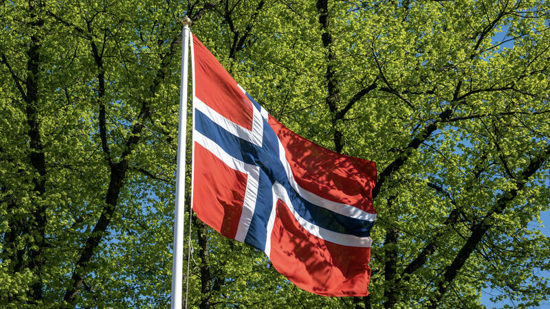 Foto av det norske flagget