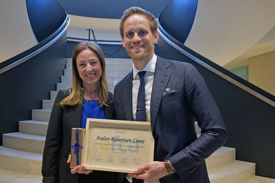 Anders R. Liaøy fra Multiconsult Norge er kåret til årets ledertalent i Europa av den rådgivende ingeniørorganisasjonen EFCA.