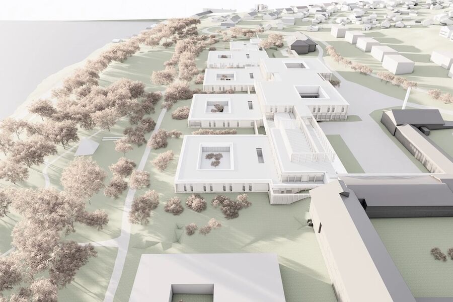 Consto har valgt Norconsult og datterselskapet Nordic Office of Architecture, sammen med Ratio arkitekter, som prosjekterende ved Nye Universitetssykehuset Nord-Norge Åsgård. Illustrasjon: Ratio arkitekter
