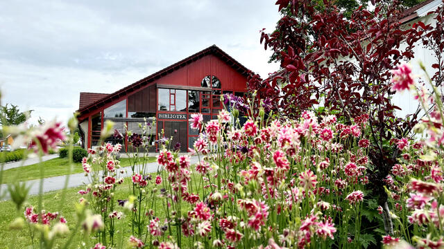 bilde av biblioteket i Brumunddal
