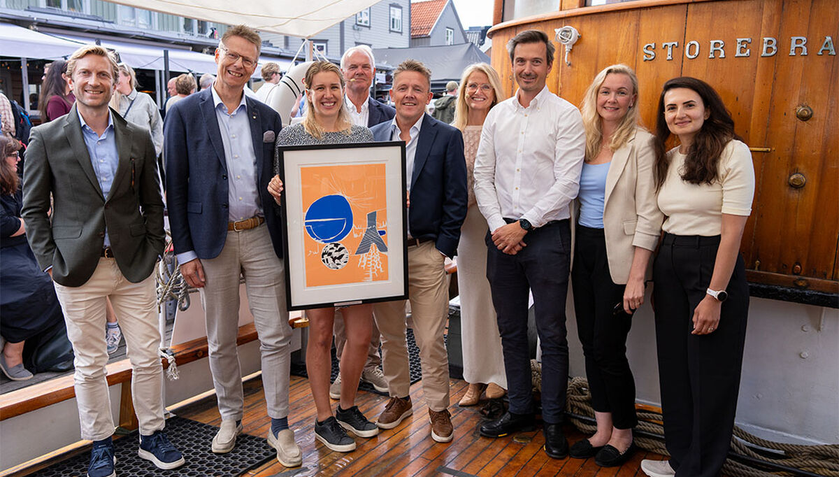 For femte år på rad delte Storebrand Eiendom ut pris. Årets vinnere var prosjektet til OPF og PKH. Foto: Lise Eide Risanger/Storebrand