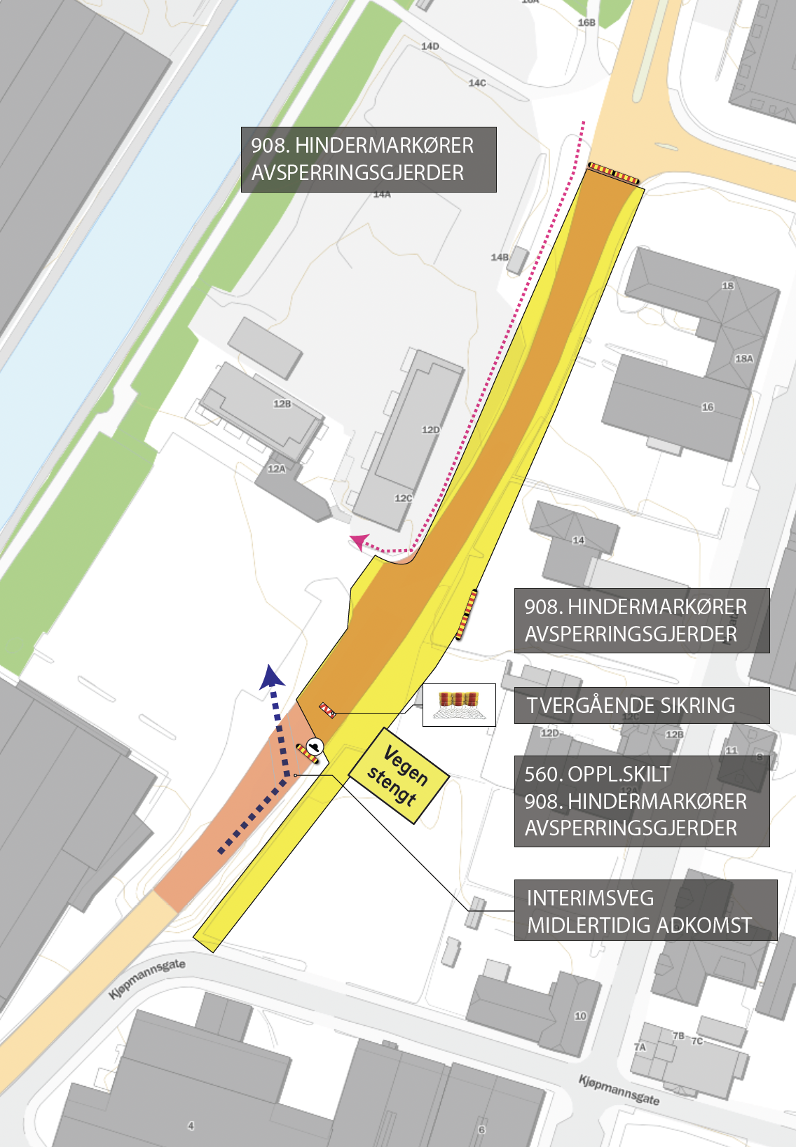 Kart over berørt område