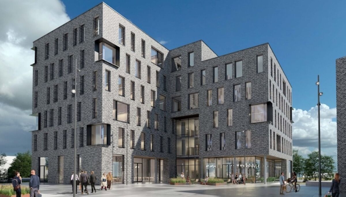 Næringsbygg i Bodø med BREEAM-NOR Excellent-sertifisering. Ill: Hundholmen byutvikling