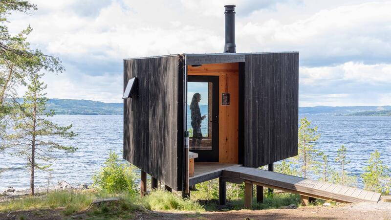 Foto av dagsturhytta på Skurven
