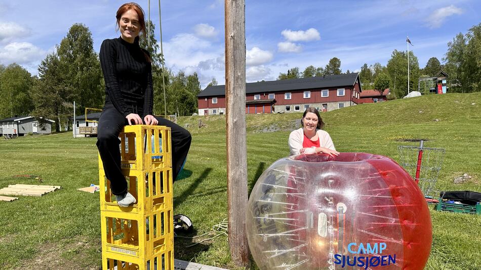 Tori Angell,  t.v og Tonje Rio Jørgensen  vil ta Camp Sjusøen til nye høyder i Mesnali.