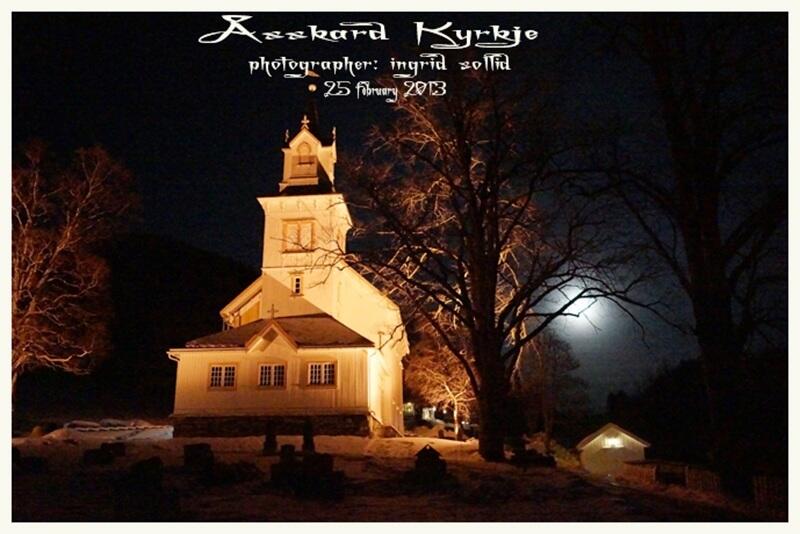 Åsskard kyrkje - kveld