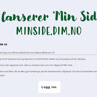 Informasjon om min side
