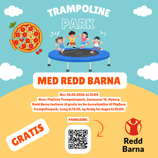 Trampolinepark med Redd Barna
