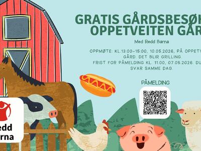 Redd Barna Gårdsbesøk på Oppetveiten Gård