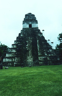Pyramid in Tikal in Guatemala